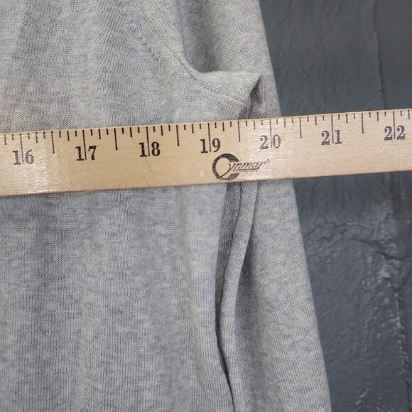 J Crew Sweater Women M Gray 100% Merino Wool Side Tie Long Sleeve Knit Tunic NEW - Picture 11 of 11